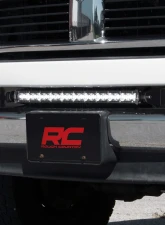 Rough Country LED Bumper Mount Black Series w/White DRL Dodge Ram 2500 3500 Ram 2500 3500 2003-2018                                     - 70568BLDRL - Image 2