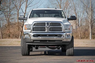 Rough Country LED Bumper Mount Black Series w/White DRL Dodge Ram 2500 3500 Ram 2500 3500 2003-2018 - 70568BLDRL