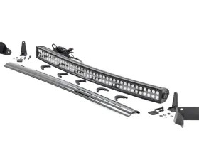 Rough Country LED Light Kit Bumper Mount 40 Inch Black Dual Row for Ram 2500/3500 2010-2018