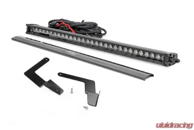 Rough Country LED Light Kit Lower Grille Mount 30 Inch Black for Toyota Tacoma 2016-2023 - 70619BLDRL
