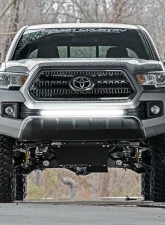 Rough Country LED Light Kit Lower Grille Mount 30 Inch Black for Toyota Tacoma 2016-2023                                     - 70619BLDRL - Image 6