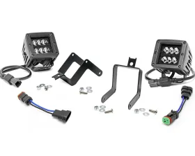 Rough Country LED Light Fog Mount 2 Black Pair Ford F-250 Super Duty F-350 Super Duty 2WD | 4WD 2011-2016