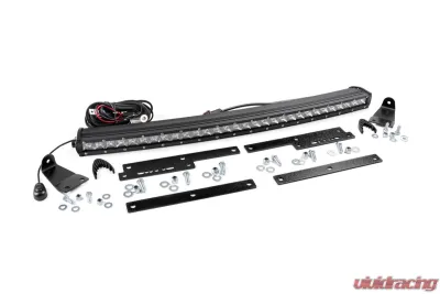 Rough Country LED Light behind Grille Mount 30 Chrome Single Row Chevy Silverado 1500 GMC Sierra 1500 2WD | 4WD 2014-2018 - 70625