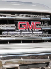 Rough Country LED Light behind Grille Mount 30 Chrome Single Row Chevy Silverado 1500 GMC Sierra 1500 2WD | 4WD 2014-2018                                     - 70625 - Image 5