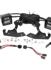 Rough Country LED Fog Light Kit Black Series Chevy Silverado 2500 HD 3500 HD 2WD | 4WD 2011-2014                                     - 70628 - Image 5