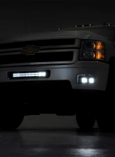 Rough Country LED Fog Light Kit Black Series Chevy Silverado 2500 HD 3500 HD 2WD | 4WD 2011-2014                                     - 70628 - Image 2