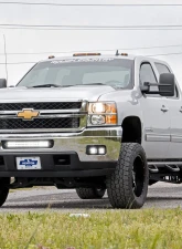 Rough Country LED Fog Light Kit Black Series Chevy Silverado 2500 HD 3500 HD 2WD | 4WD 2011-2014                                     - 70628 - Image 4