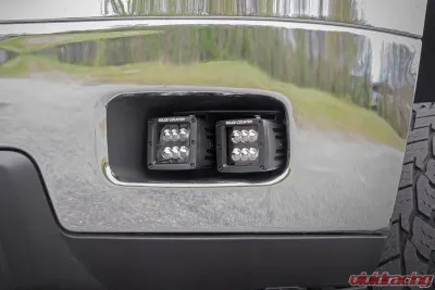 Rough Country LED Fog Light Kit Black Series Chevy Silverado 2500 HD 3500 HD 2WD | 4WD 2011-2014 - 70628