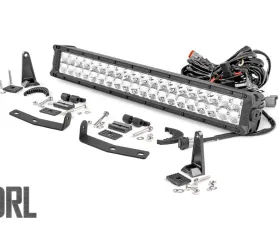 Rough Country 20 Inch Chrome Dual Row LED Light Kit for 2016-2024 Nissan Titan