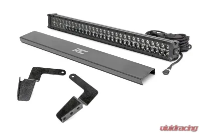 Rough Country 30 Inch LED Light Kit Bumper Mount for 2007-2014 Toyota FJ Cruiser Black DRL - 70652DRL