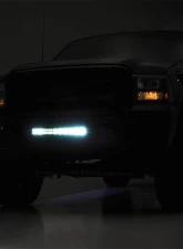 Rough Country 20 Inch LED Light Kit Bumper for 2005-2007 Ford F-250/F-350 Chrome Dual Row Amber DRL                                     - 70664DRLA - Image 3