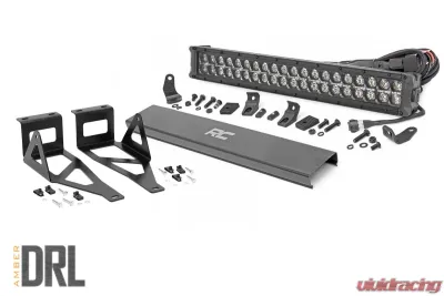 Rough Country LED Light Black Series w/Amber DRL Ford F-250 Super Duty F-350 Super Duty 2WD | 4WD 2005-2007 - 70665DRLA