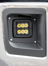 Rough Country LED Light Fog Mount 2 Black Pair GMC Sierra 1500 2WD 4WD 2014-2015                                     - 70689 - Image 2