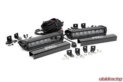 Rough Country 8in LED Grille Kit Black Series Ford F-250 Super Duty 2WD 4WD 2017-2019 - 70697