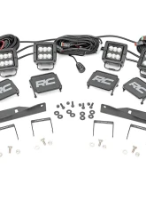 Rough Country Triple LED Fog Light Kit Black Series Ford Raptor 2017-2020                                     - 70700 - Image 2