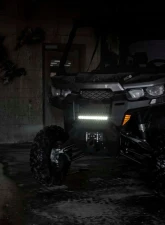 Rough Country 12 Inch Black Series LED Light Bar Single Row Amber DRL                                     - 70712BLDRLA - Image 5