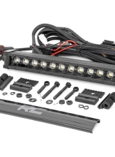 Rough Country 12 Inch Black Series LED Light Bar Single Row Cool White DRL                                     - 70712BLDRL - Image 6