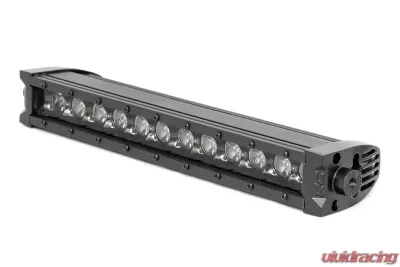 Rough Country 12 Inch Black Series LED Light Bar Single Row Cool White DRL - 70712BLDRL