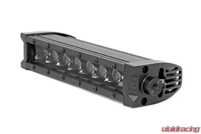 Rough Country 8 Inch Black Series LED Light Bar Single Row Amber DRL - 70718BLDRLA