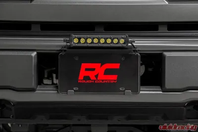 Rough Country 8 Inch Black Series LED Light Bar Single Row Amber DRL - 70718BLDRLA