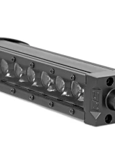 Rough Country 8 Inch Black Series LED Light Bar Single Row Cool White DRL - 3200 Lumens                                     - 70718BLDRL - Image 2