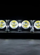 Rough Country 8 Inch Black Series LED Light Bar Single Row Cool White DRL - 3200 Lumens                                     - 70718BLDRL - Image 4