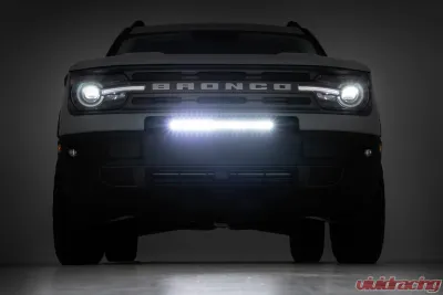 Rough Country 20 Inch Black Series LED Light Bar Single Row Amber DRL - 70720BLDRLA