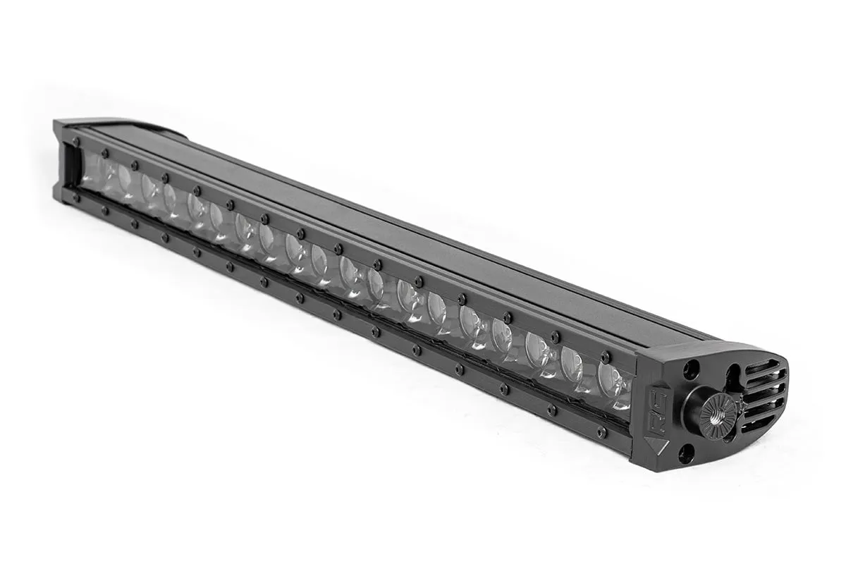 Rough Country 20 Inch Black Series LED Light Bar Single Row Cool White DRL - 70720BLDRL