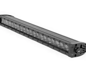 Rough Country 20 Inch Black Series LED Light Bar Single Row Cool White DRL