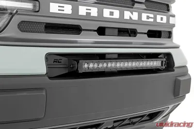 Rough Country 20 Inch Black Series LED Light Bar Single Row Cool White DRL - 70720BLDRL