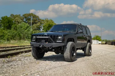Rough Country 8 Inch Black Series LED Light Bar Single Row Pair - 70728BL