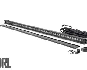 Rough Country 50 Inch Black Series LED Light Bar Single Row Cool White DRL