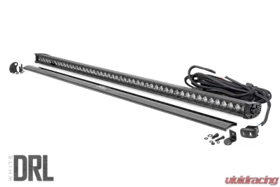 Rough Country 50 Inch Black Series LED Light Bar Single Row Cool White DRL - 70750BLDRL