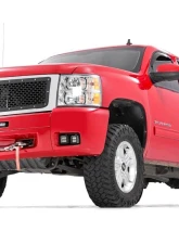 Rough Country LED Fog Light Kit Black Series Chevy 2007-2014                                     - 70762 - Image 2