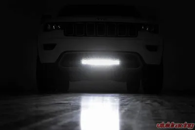 Rough Country 20-Inch LED Light Kit Bumper Mount for 2005-2007 Ford F-250/F-350 Black Dual Row Amber DRL - 70773DRLA