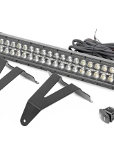 Rough Country 20" LED Hidden Bumper Kit Black Series w/Amber DRL Ram 1500 2WD 4WD 2019-2022                                     - 70779DRLA - Image 6
