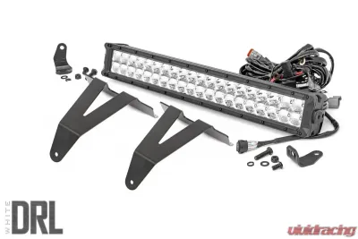 Rough Country 20" LED Hidden Bumper Kit Chrome Series w/White DRL Ram 1500 2WD 4WD 2019-2022 - 70780