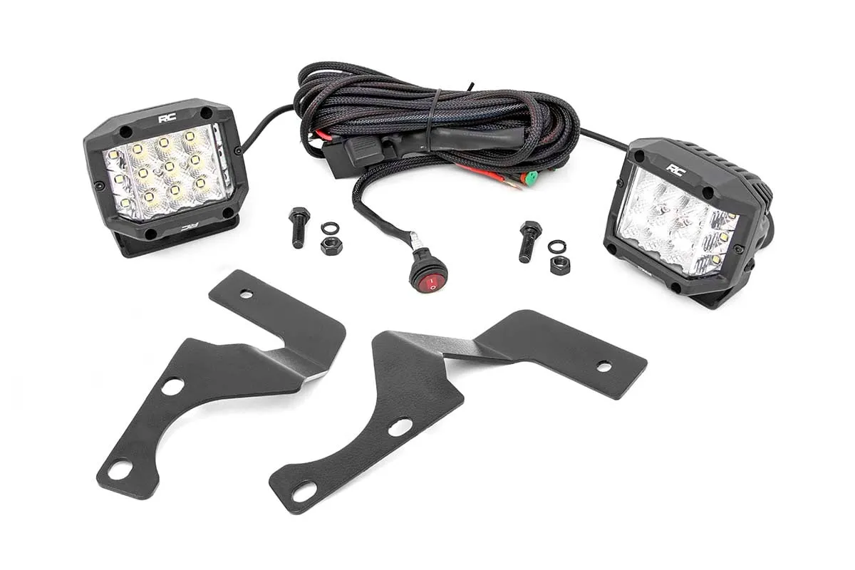 Rough Country LED Light 3" Osram Wide Angles Toyota 4Runner 2WD 4WD 2010-2022 - 70793