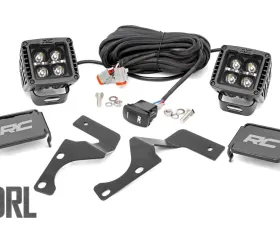 Rough Country LED Light Black Series w/Amber DRL Toyota 4Runner 2WD 4WD 2010-2022