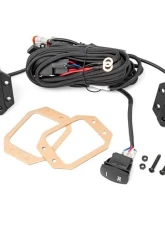 Rough Country 2 Inch Black Series LED Light Pods Flush Mount Amber DRL                                     - 70803BLKDRLA - Image 6