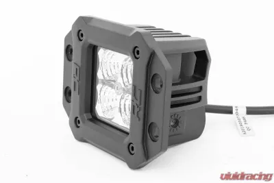 Rough Country 2 Inch Chrome Series LED Light Pods Flush Mount Amber DRL - 70803DRLA