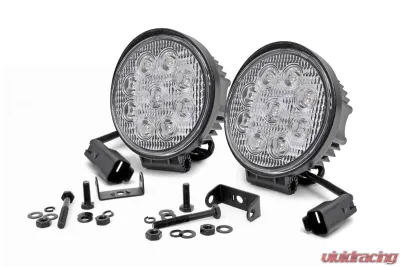 Rough Country 4" LED Round Lights Pair - 70804