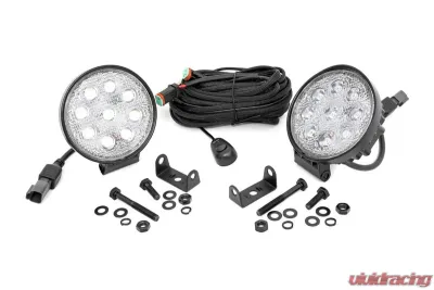 Rough Country 4" LED Round Lights Pair - 70804