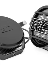 Rough Country Black Series Halo LED Light Pair White/Amber DRL 6.5 Inch Round                                     - 70805A - Image 2