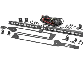 Rough Country LED Grille Light Kit Black Series Chevy Silverado 1500 2WD 4WD 2019-2022