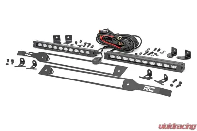 Rough Country LED Grille Light Kit Black Series Chevy Silverado 1500 2WD 4WD 2019-2022 - 70817