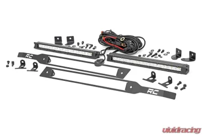 Rough Country LED Grille Light Kit Chrome Series Chevy Silverado 1500 2WD 4WD 2019-2022 - 70818