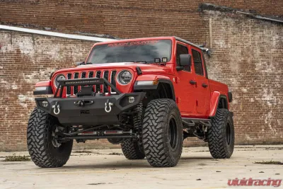 Rough Country Quad LED Light Pod Kit Black Series Jeep Gladiator JT Wrangler JL 2 Door Wrangler JL Unlimited 2018-2022 - 70822