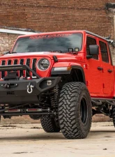 Rough Country Quad LED Light Pod Kit Black Series w/Amber DRL Jeep Gladiator JT Wrangler JL 2 Door Wrangler JL Unlimited 2018-2022                                     - 70823 - Image 2