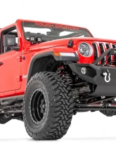 Rough Country Quad LED Light Pod Kit Black Series w/Amber DRL Jeep Gladiator JT Wrangler JL 2 Door Wrangler JL Unlimited 2018-2022                                     - 70823 - Image 4